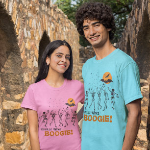 Dans met de doden: spookachtige Botten Boogie Grap T-shirt