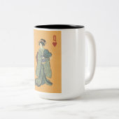 Dans met de Geisha Tweekleurige Koffiemok (Voorkant rechts)