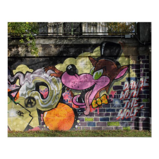 Dans met de Wolf Graffiti Perfect Poster (Voorkant)