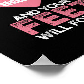 Dans met je hart en je voeten volgen poster (Hoek)