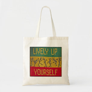 dans met levendige reggade tote bag