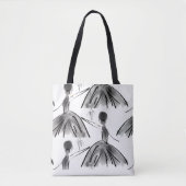 Dans met mij Ballerina Canvas tas (Voorkant)