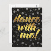 Dans met mij! briefkaart (Voorkant / Achterkant)