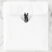 Dans met mij hart sticker (Tas)