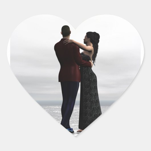 Dans met mij hart sticker (Voorkant)