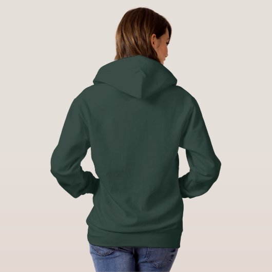 Dans met uw hart en uw gezicht volgen hoodie (Achterkant volledig)