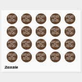 Dans met uw hart en uw gezicht volgen ronde sticker (Vel)