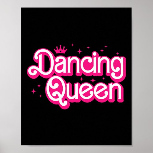 Dans moeder Dancing Queen Dancing 70s Disco Bachel Poster (Voorkant)