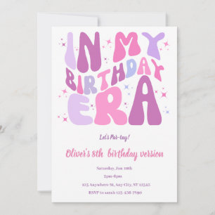 Dans mon anniversaire l'invitation invitation d'an