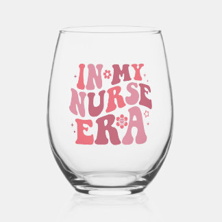 Dans Mon Époque Infirmière Vin Verre Infirmière Di