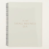 Dans mon ère de petite entreprise Beige 2024 plani (Devant)