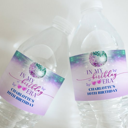 Dans mon Étiquette de bouteille d'eau de l'ère ann