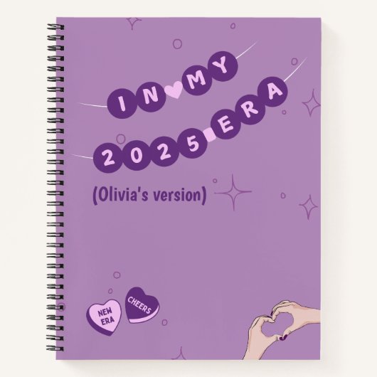 Dans mon mignon journal de nom de l'ère 2025 (Devant)