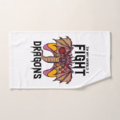 Dans Mon Monde, Je Lutte Contre Les Dragons (Serviette à main)