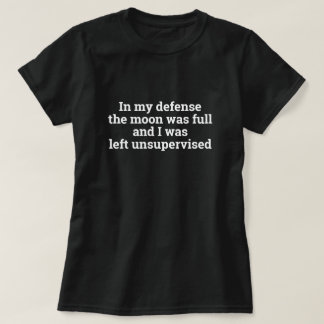 Dans mon T-shirt de défense