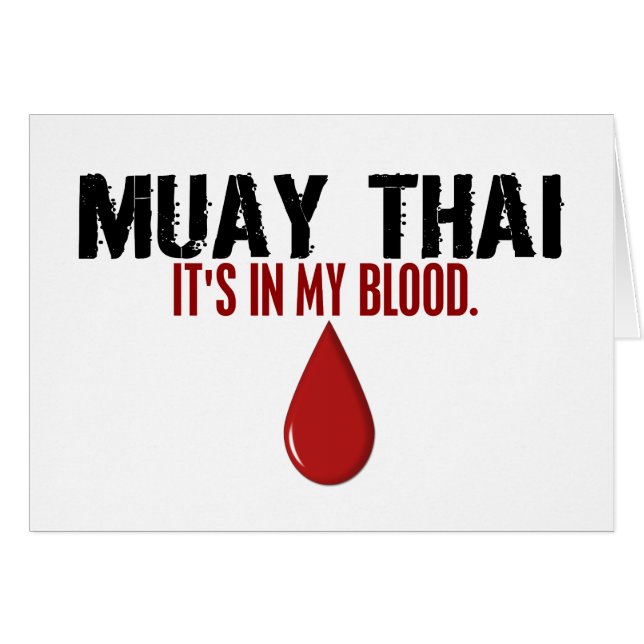Dans mon THAÏLANDAIS de MUAY de sang (Devant horizontal)