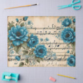  Dans Muzieknoten Floral Deco Design Tissuepapier (Craft)