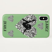 Dans nauwelijks daar Apple iPhone X hoesje in scèn (Achterkant (horizontaal))