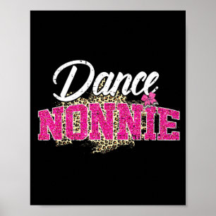 Dans nonnie luipaard grappig dansende nonnie moede poster