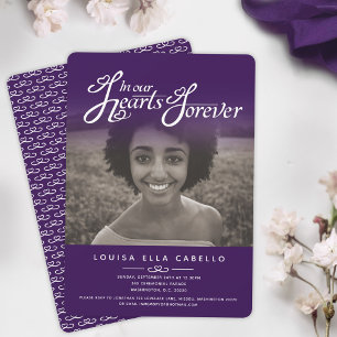 Dans nos coeurs photo funérailles invitations viol