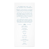 Dans nos coeurs programme funéraire blanc et acier (Devant)