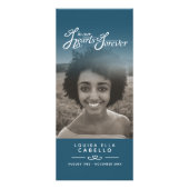 Dans nos coeurs programme funéraire blanc et acier (Dos)