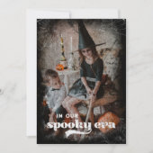 Dans notre carte de vœux de vacances d'Halloween p (Devant)