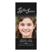 Dans notre coeur programme funéraire noir blanc (Dos)