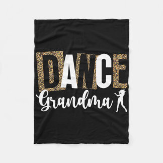 Dans oma van een danseres oma luipaarddansen fleece deken