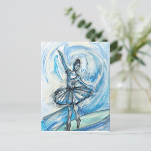 Dans op het Surf Briefkaart (Staand voorkant)