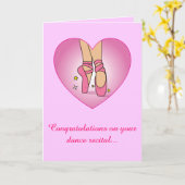 Dans Overweging Gefeliciteerd Kaart (Gele Bloem)