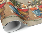 Dans rond de kerstboom cadeaupapier (Rol Hoek)