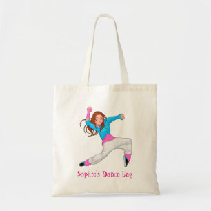 Dans schattige hiphopballet voor meisjes tote bag