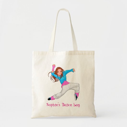 Dans schattige hiphopballet voor meisjes tote bag (Voorkant)