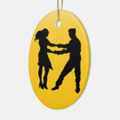 Dans - Shag, Jitterbug, BeBop- SRF Keramisch Ornament (Links)