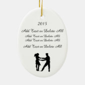 Dans - Shag, Jitterbug, BeBop- SRF Keramisch Ornament (Achterkant)