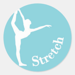 Dans Silhouet - Stretch Ronde Sticker