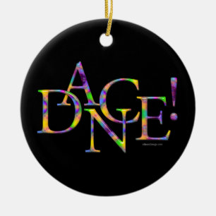 Dans! (Stropdas-kleurstof) Keramisch Ornament