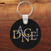 Dans! (Stropdas-kleurstof) Sleutelhanger (Voorkant)
