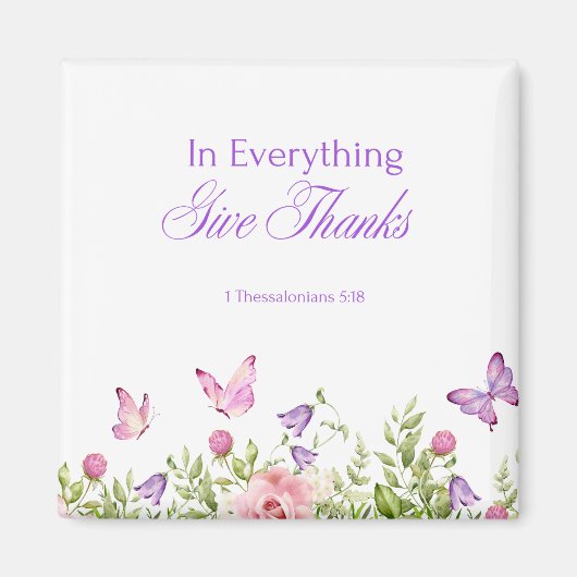 Dans Tout Donner Merci Magnet Carré 2" (Devant)