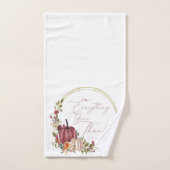 Dans Tout Rendez grâce pastel et citrouilles d'or (Serviette à main)