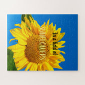Dans un champ de tournesols photo Puzzle (Horizontal)