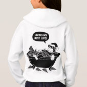 Dans une baignoire avec pizza, par Natasha Us (Dos)