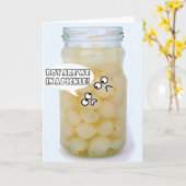 dans une carte de voeux pickles (Fleur jaune)