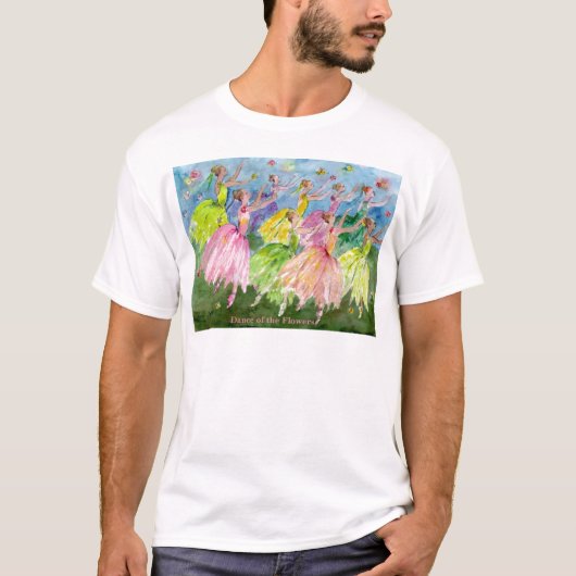 Dans van de bloemen t-shirt (Voorkant)