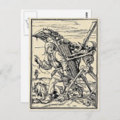 Dans van de dood, het Briefkaart van de peddel (Voorkant / Achterkant)