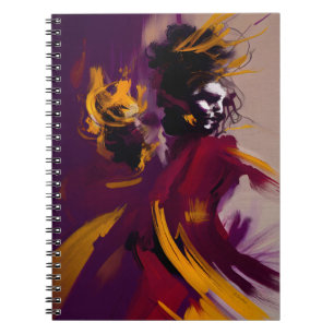 Dans van de Geest – Expressieve Abstracte Figuur Notitieboek