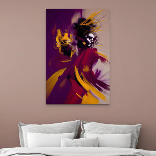Dans van de Geest – Expressieve Abstracte Figuur Poster