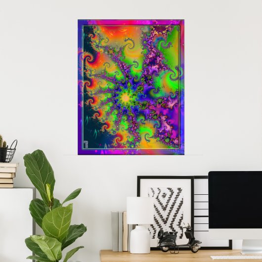 Dans van de multiversvariabele 4 poster (Thuiskantoor)