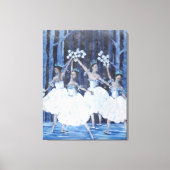 Dans van de Snowflakes Canvas Afdruk (Voorkant)